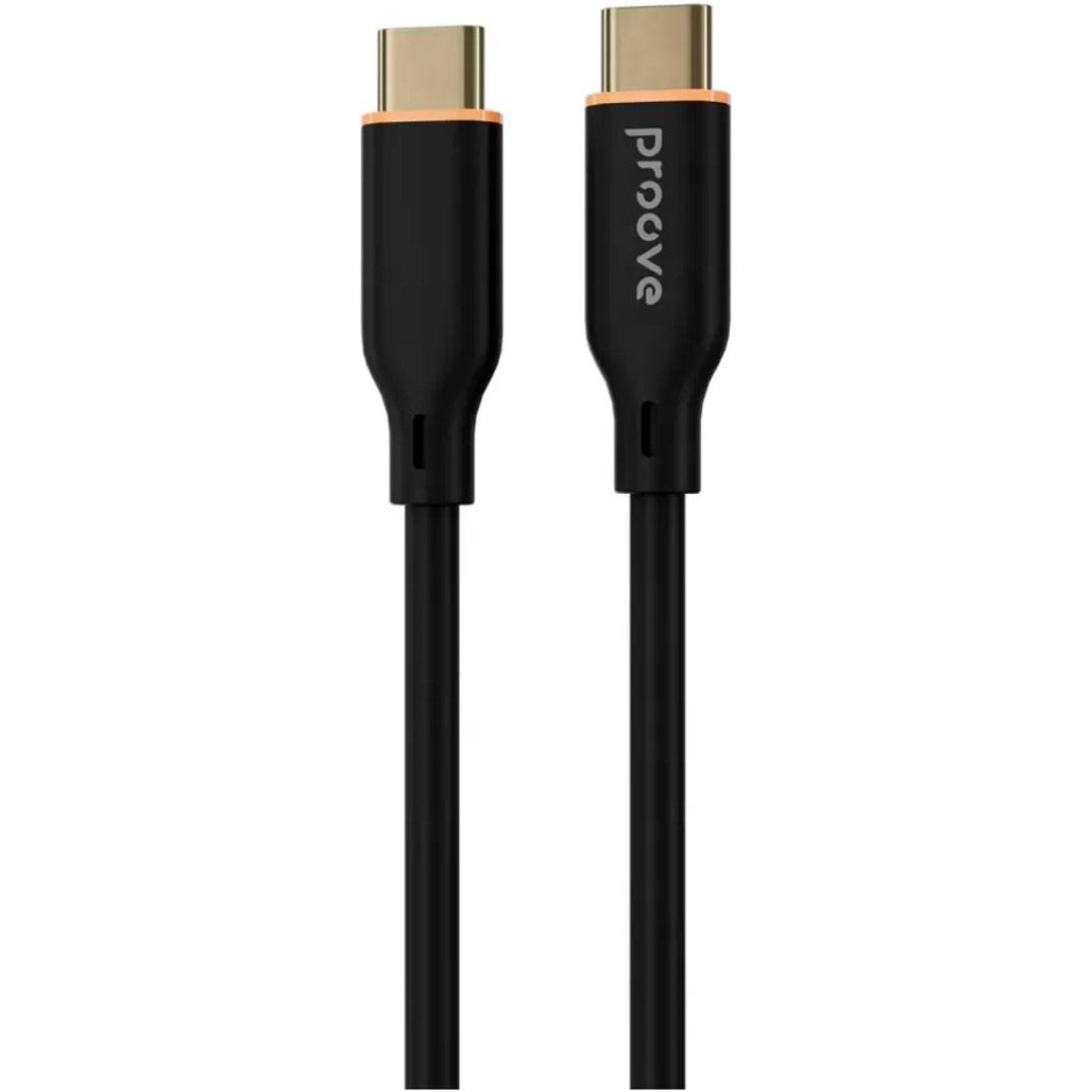 

Кабель Proove Jelly Silicone USB-C to USB-C 60W 1m Black (CCJS60002201)