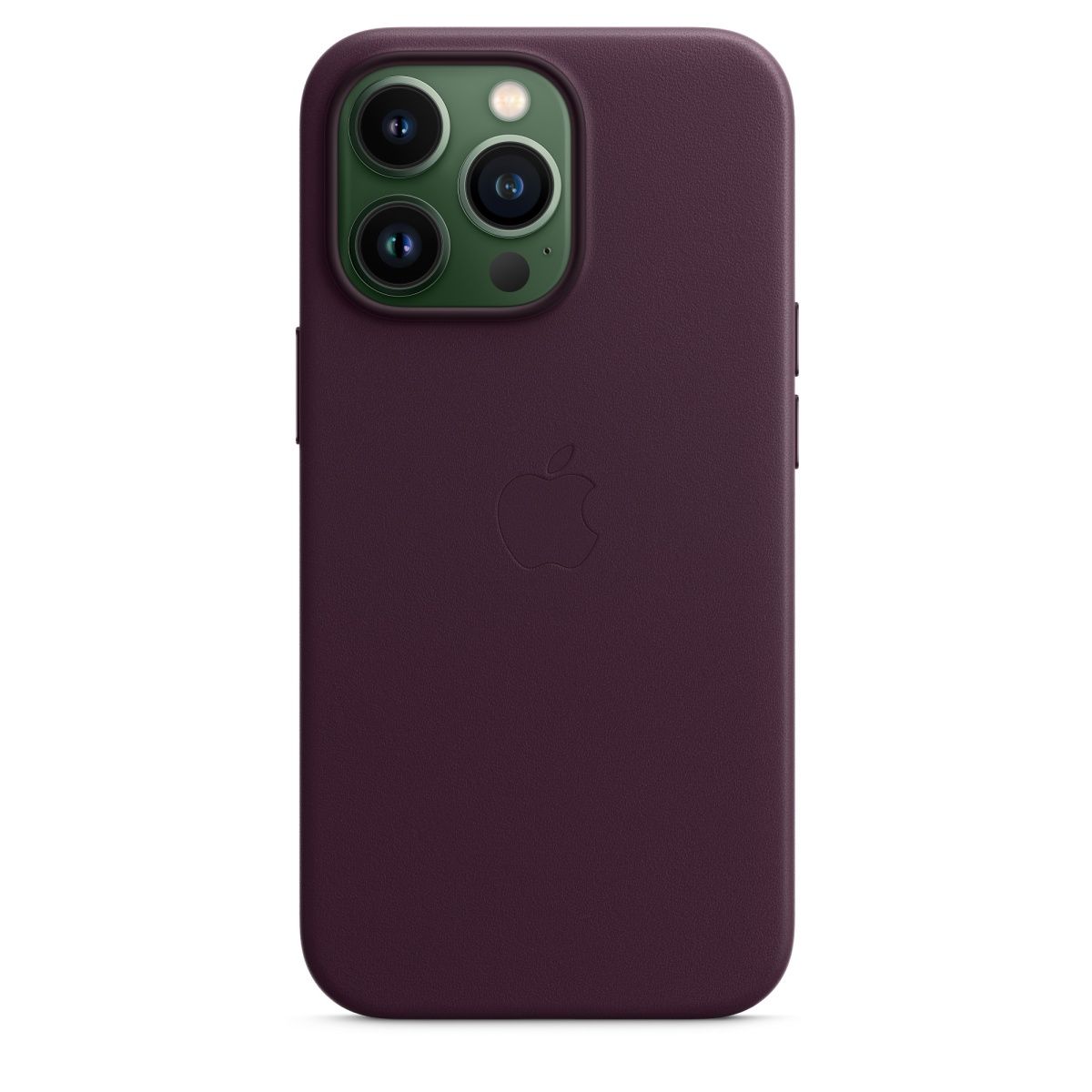 Чохол Leather Case з MagSafe для Apple iPhone 13 Pro (6.1) (Dark Cherry) ААА