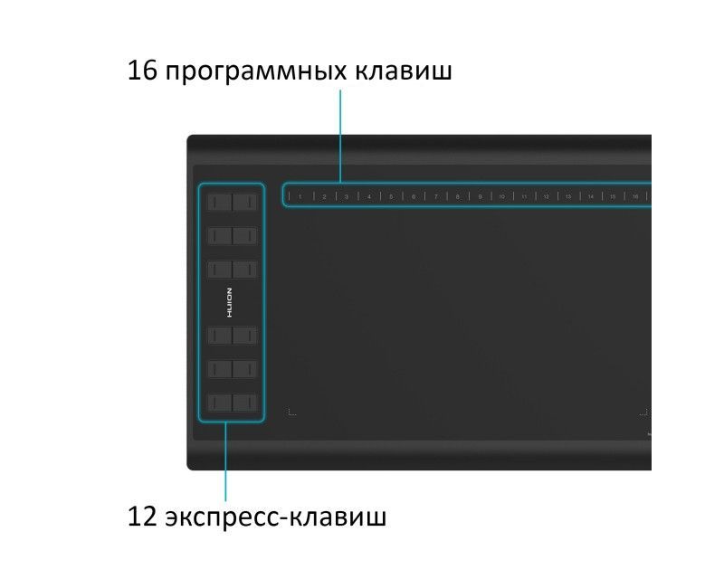 Графический планшет Huion (H1060P) [65885] 