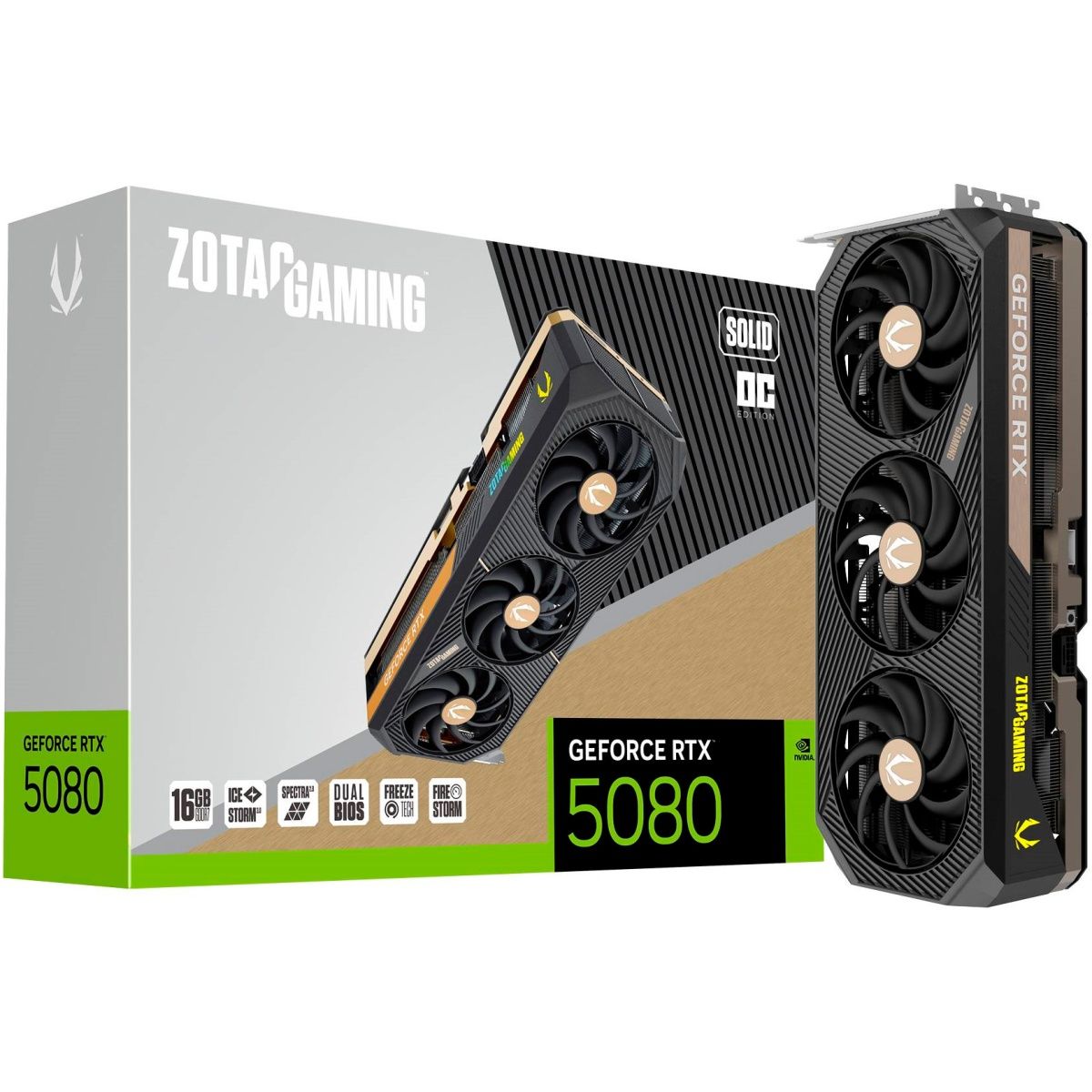 

Відеокарта Zotac Gaming GeForce RTX 5080 SOLID OC 16GB (ZT-B50800J-10P) EU