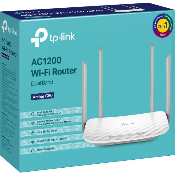 Бездротовий маршрутизатор (роутер) TP-Link Archer C50 V6