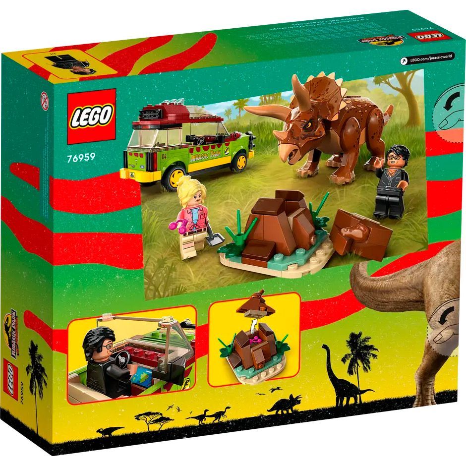 Конструктор LEGO Jurassic World Дослідження трицератопсів (76959)