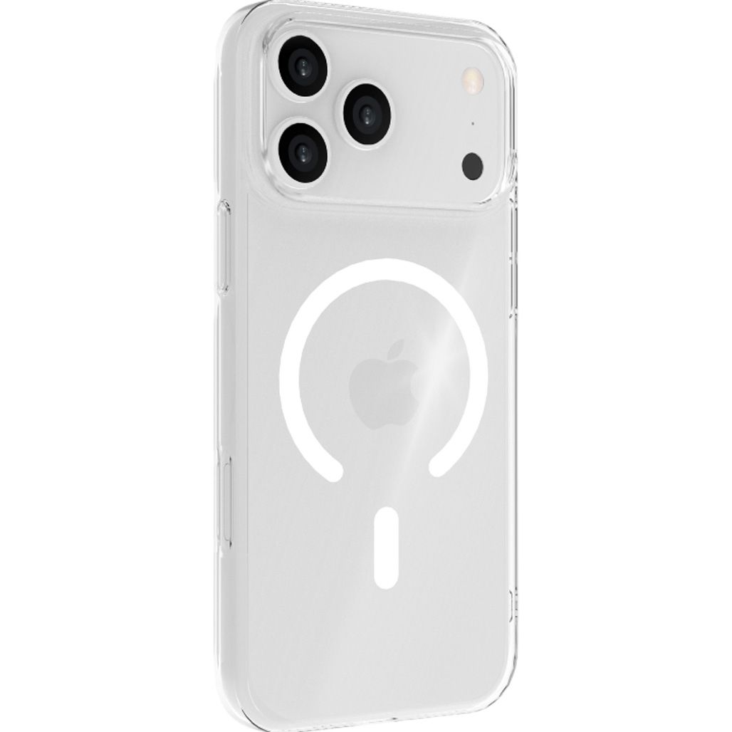 

Чохол iLera GlassCase + Camera Button with MagSafe для Apple iPhone 17 Pro Transparent (iLGCLCa17Pr)