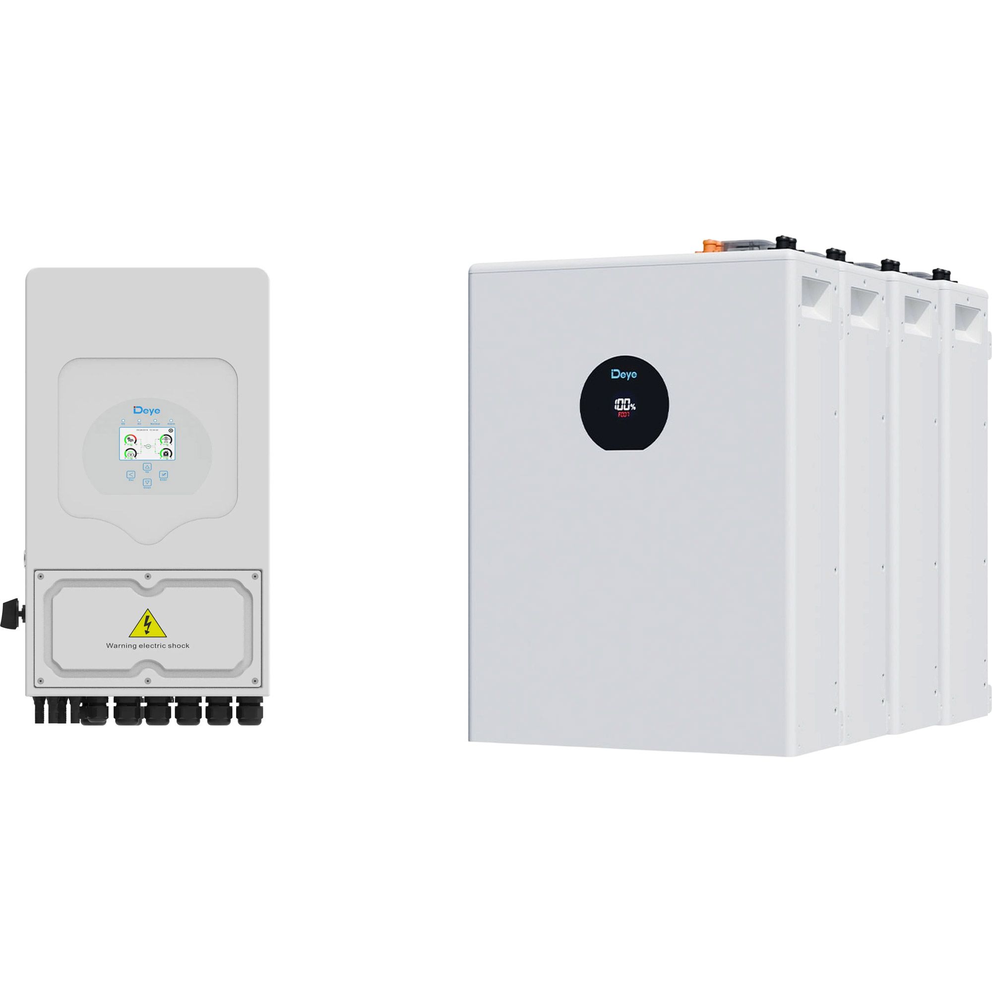 

Система хранения энергии Deye SUN-5K-SG05 5kW + 4 АКБ SE-F5 Pro-С 20.4kWh (51.2V/100Ah/5120Wh)