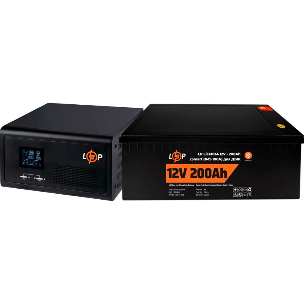 

Джерело безперебійного живлення (ДБЖ) LogicPower 430VA + LiFePO4 2560W (20479)