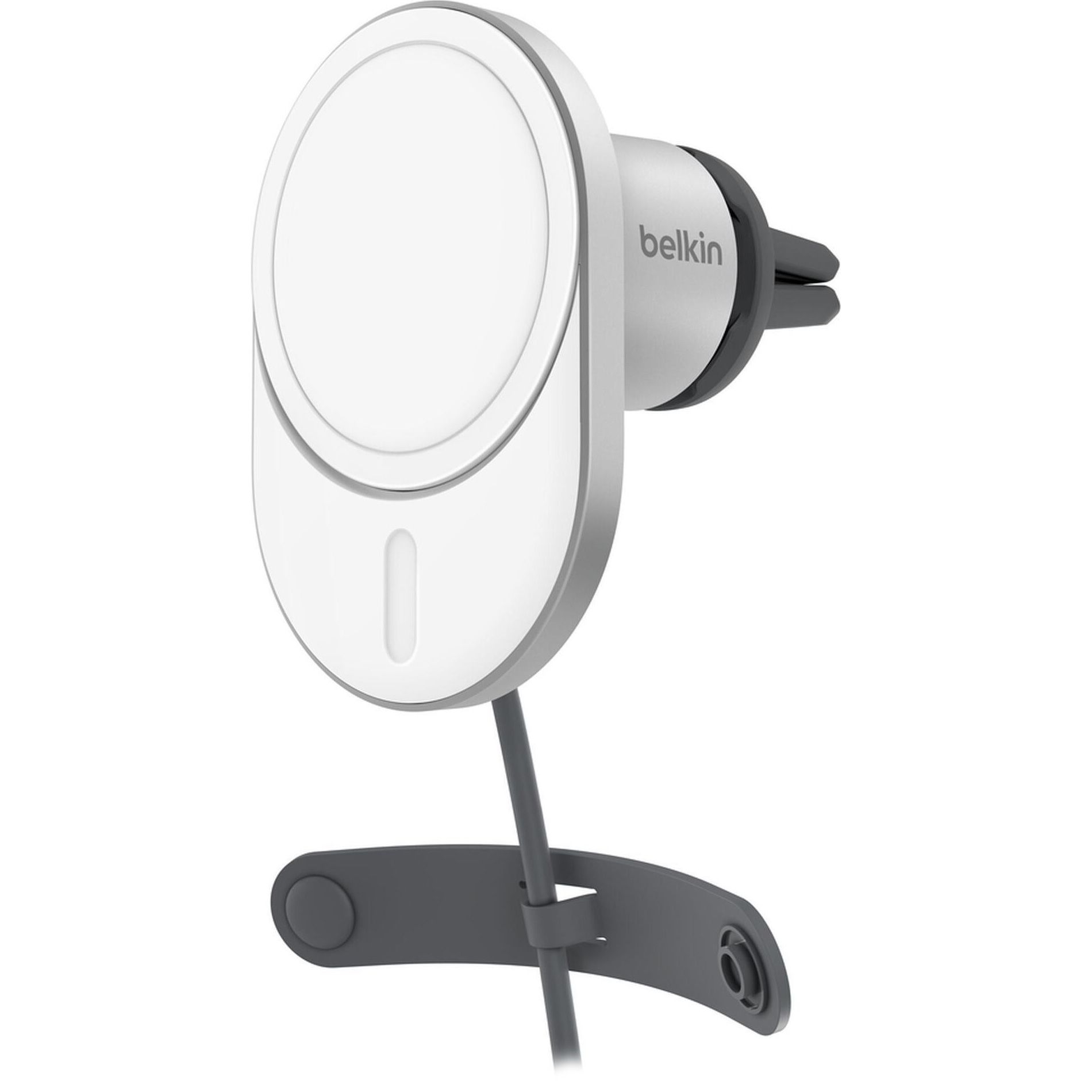 

Автодержатель с беспроводной зарядкой Belkin MagSafe Qi2 (WIC008BTGR-V2)