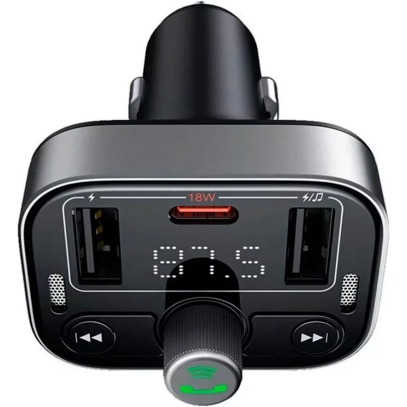 FM-трансмітер Baseus FM Launcher S-09 Pro Black (C10762200113-00) 