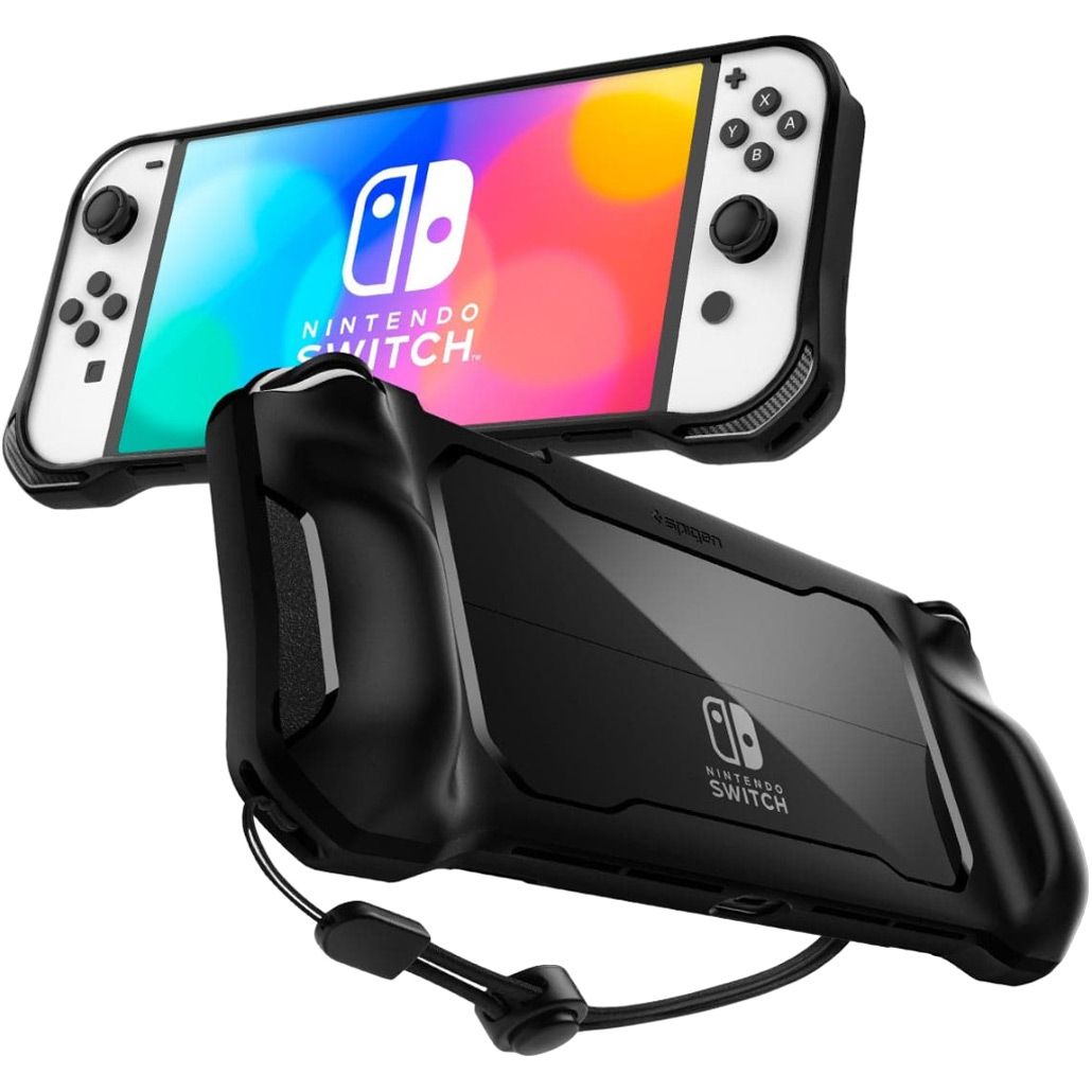 

Чохол Spigen Rugged Armor для Nintendo Switch OLED Black (ACS04020)
