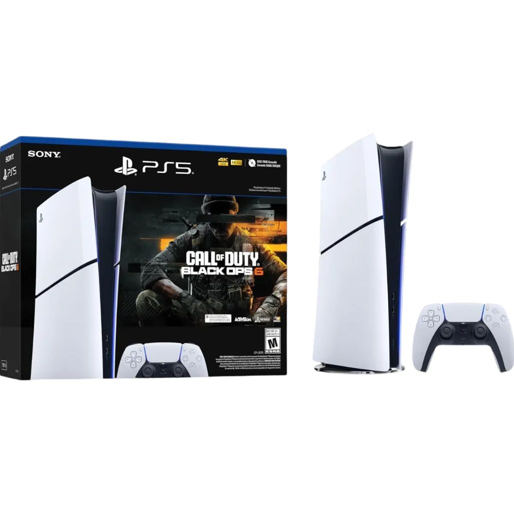 

Ігрова консоль Sony PlayStation 5 Slim Digital Edition 1TB + Call of Duty: Black Ops 6 Bundle (1000049158)