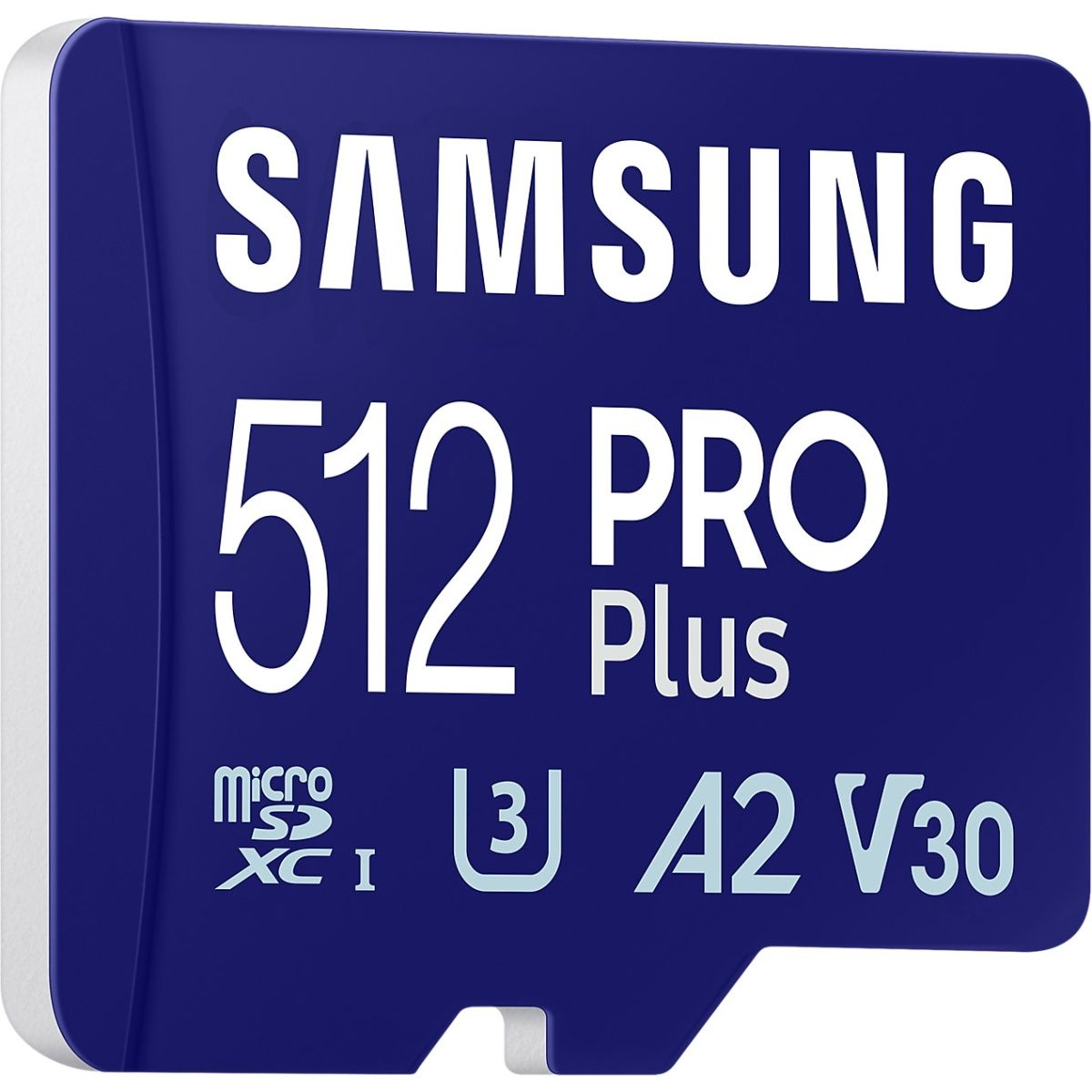 Карта пам`яті Samsung microSDXC 512GB Class 10 UHS-I U3 V30 A2 PRO Plus + SD Adapter (MB-MD512SA)