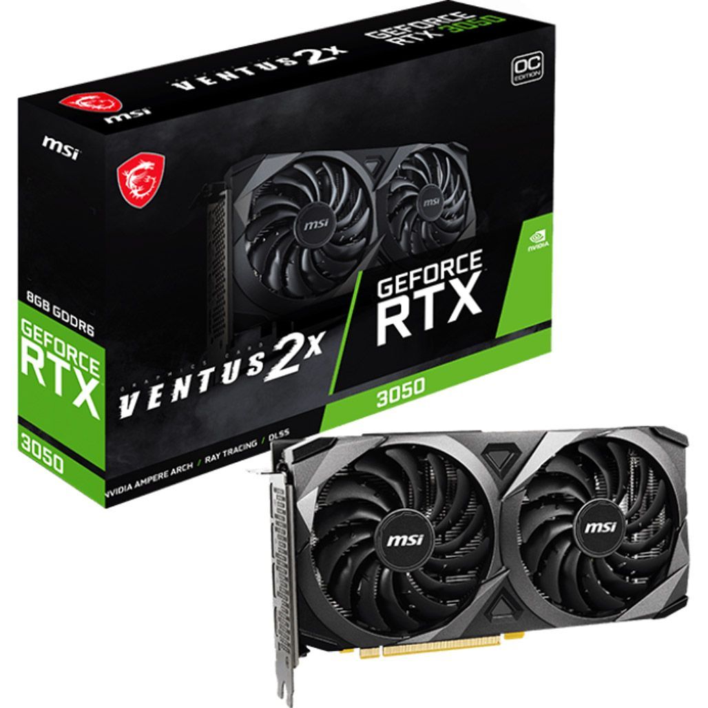 

Відеокарта MSI GeForce RTX 3050 Ventus 2X 8G OC