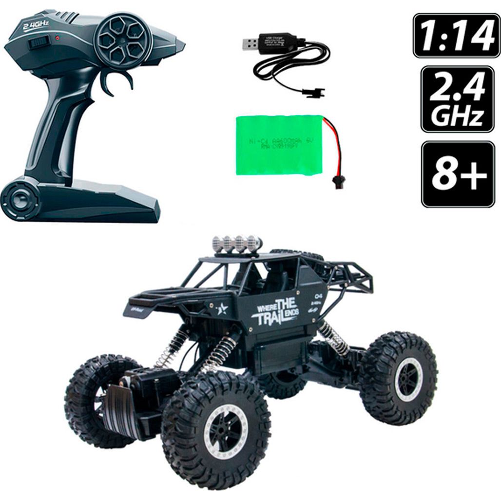 Машинка на радіокеруванні Sulong Toys 1:14 Off-road Crawler Where the Trail Ends Black (SL-121RHMBl)