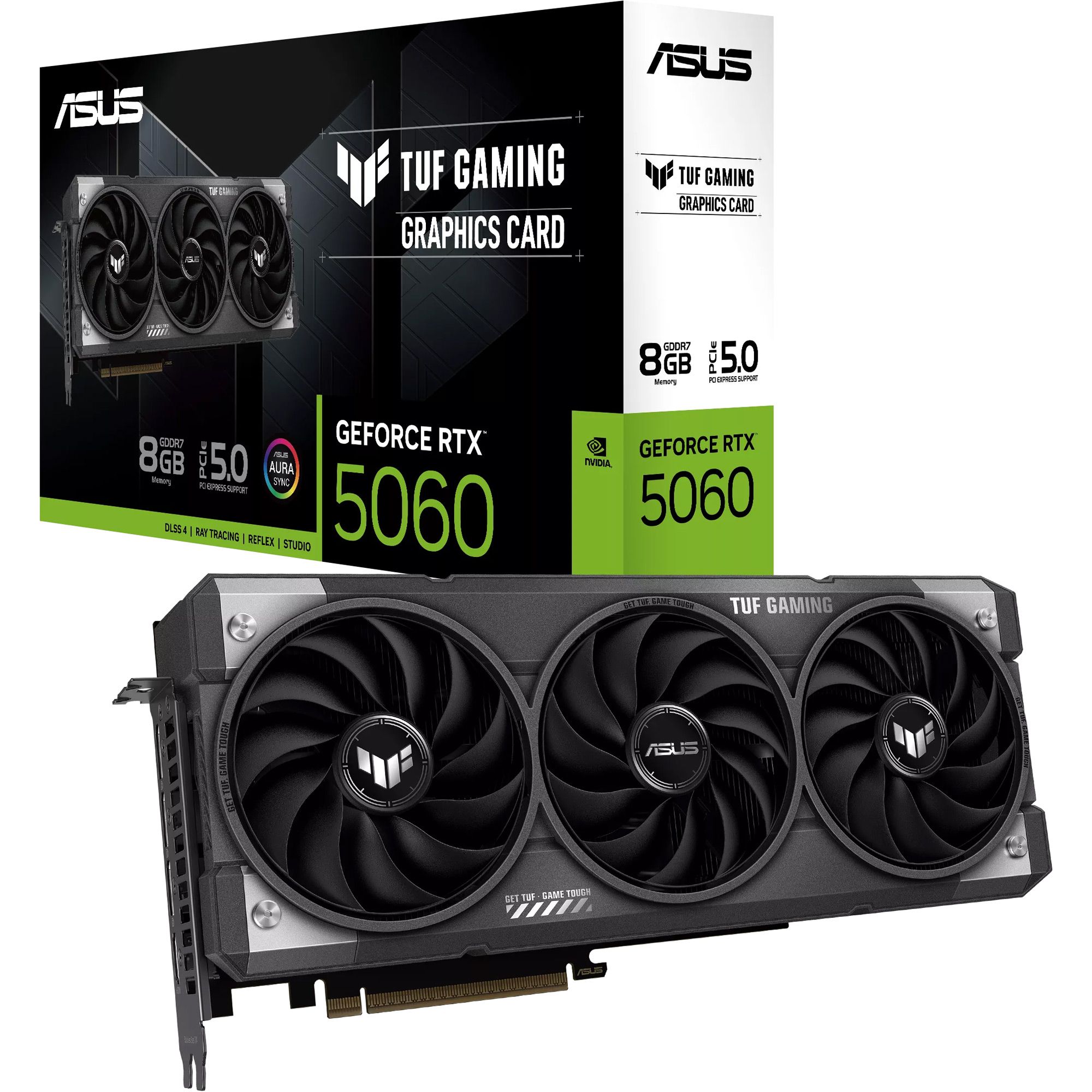 

Відеокарта Asus TUF Gaming GeForce RTX 5060 8GB OC Edition (TUF-RTX5060-O8G-GAMING) UA