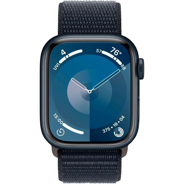 Смарт-годинник Apple Watch Series 9 41mm Midnight Aluminum Case with Midnight Sport Loop (MR8Y3) 