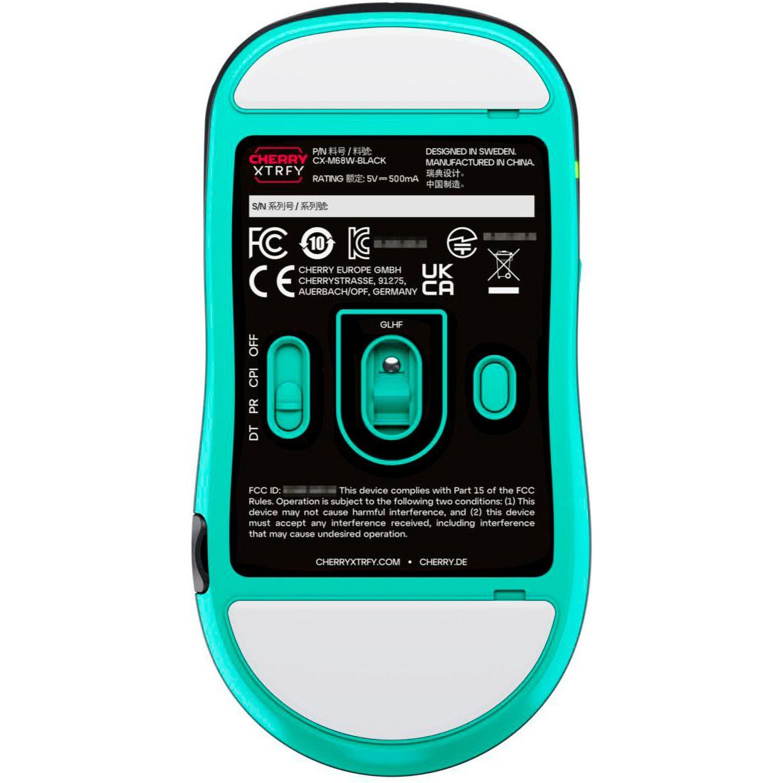 Миша Cherry Xtrfy M68 Wireless Black (CX-M68W-BLACK)
