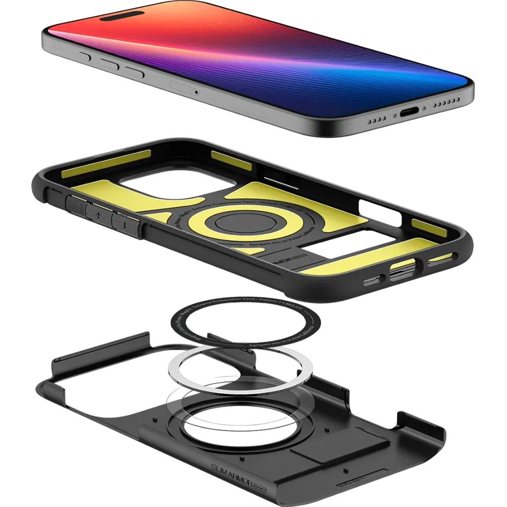 Чохол Spigen Slim Armor with MagSafe для Apple iPhone 16 Pro Black (ACS08164)
