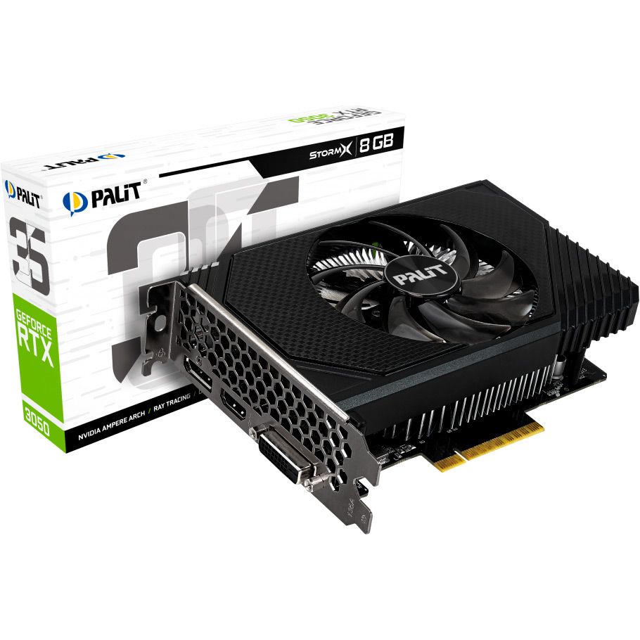Відеокарта Palit GeForce RTX 3050 StormX 8GB (NE63050018P1-1070F)