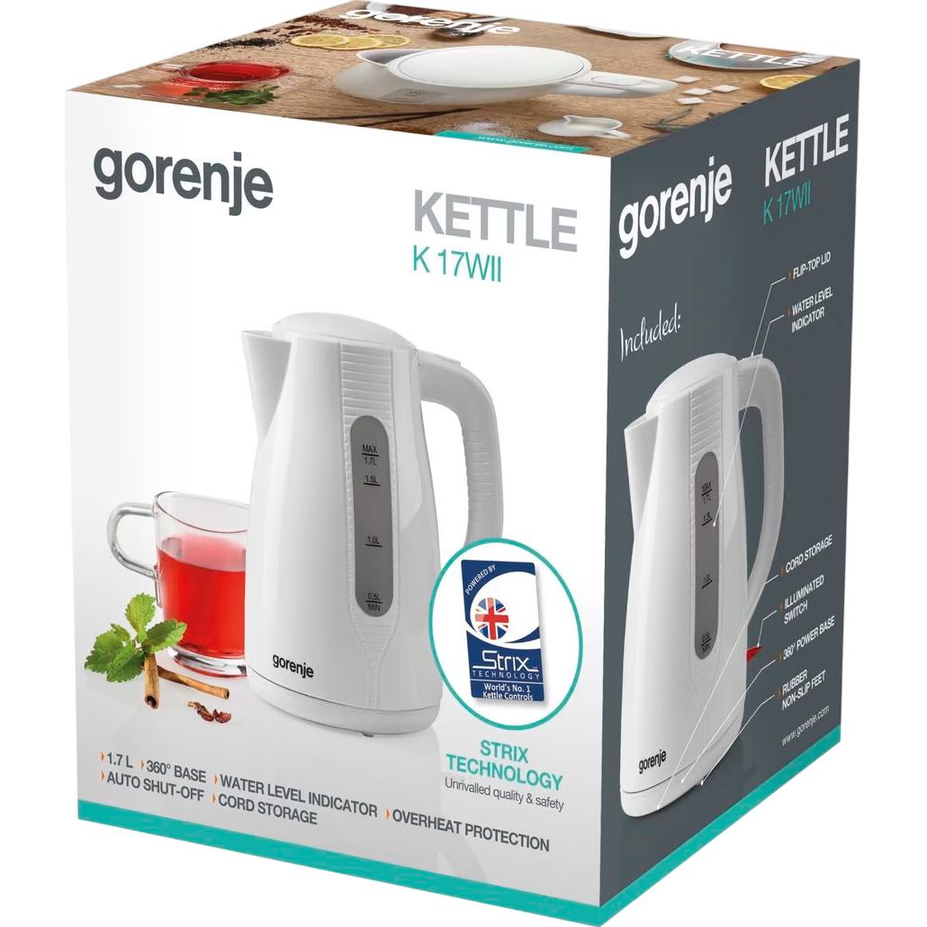 Електрочайник Gorenje K17WII