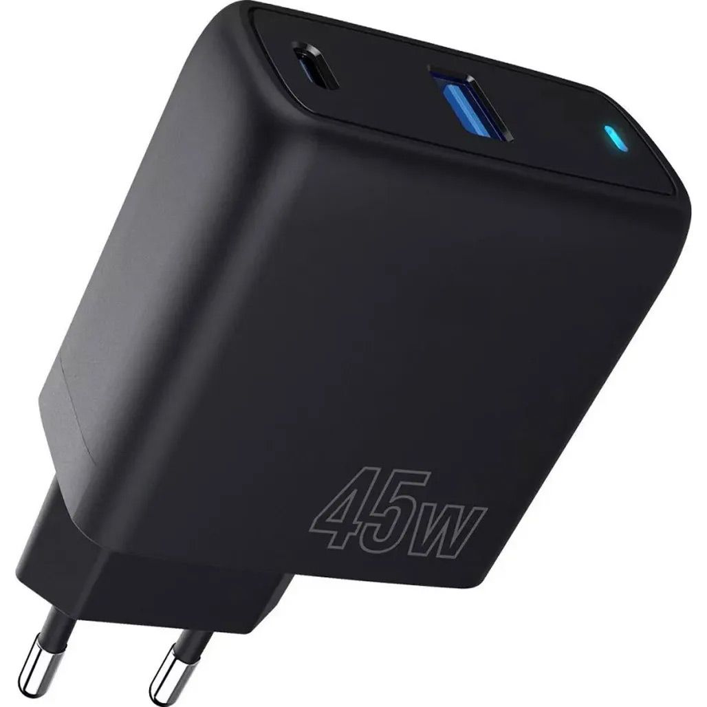 

Мережевий зарядний пристрій Proove Silicone Power 45W USB-C/USB-A Black (WCSP45110001)