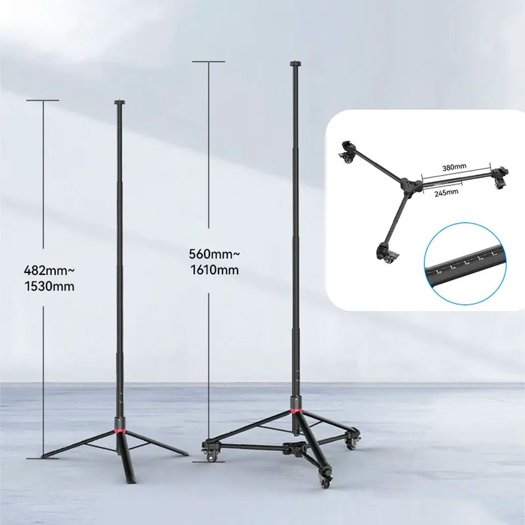Штатив Ulanzi AT-03 Tripod Dolly Kit 1.6m Black