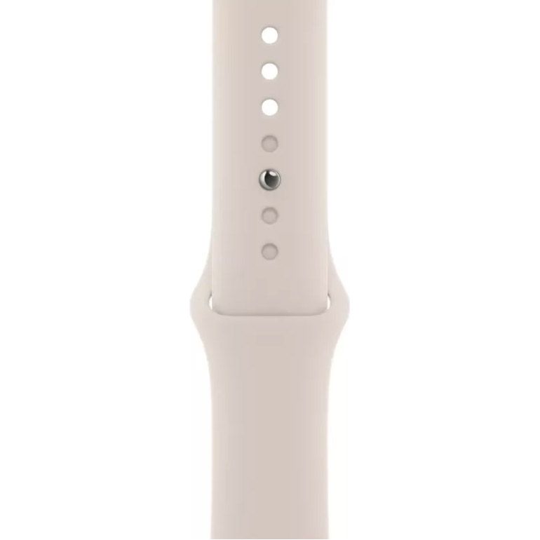 Смарт-годинник Apple Watch Series 8 45mm Starlight Aluminum Case with Starlight Sport Band M/L (MNUQ3)
