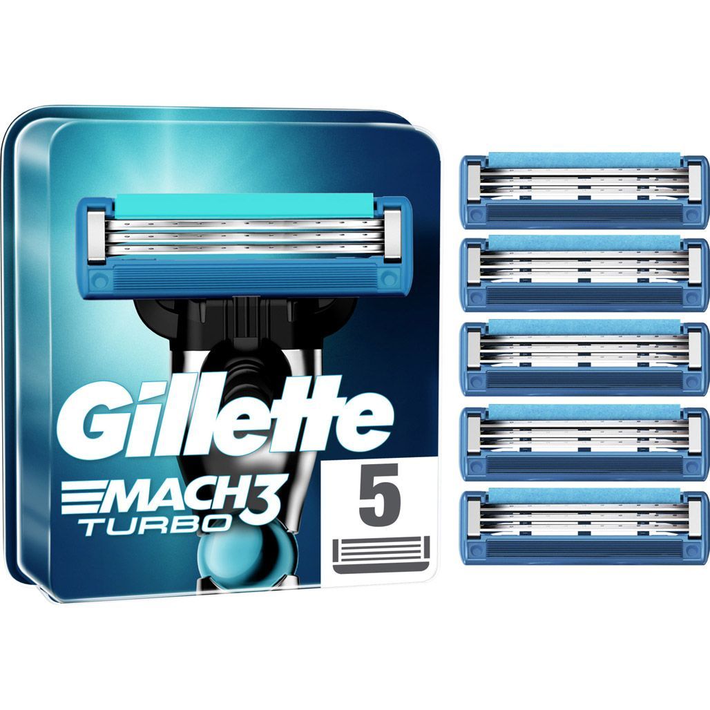 

Змінне лезо Gillette Mach3 Turbo 5 шт (7702018552344)