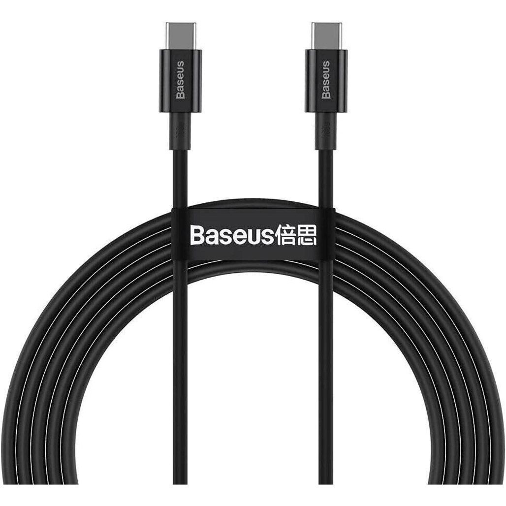 

Кабель Baseus Superior Series Fast Charging Type-C to Type-C 100W 2m Black (CATYS-C01) [76525]