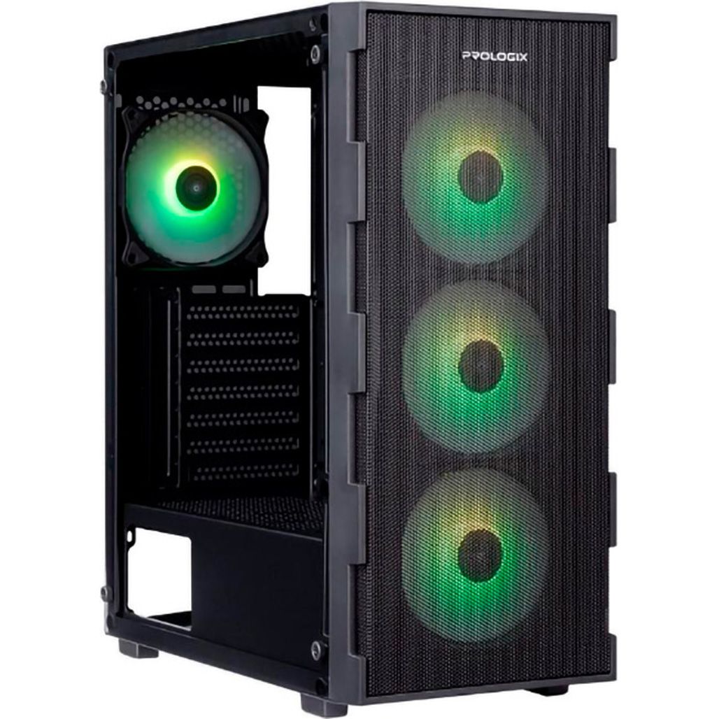 

Корпус Prologix E115 Tempered Glass&Mesh Black