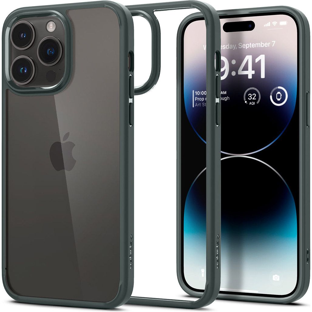 

Чохол Spigen Ultra Hybrid для Apple iPhone 14 Pro Max Abyss Green (ACS04821)