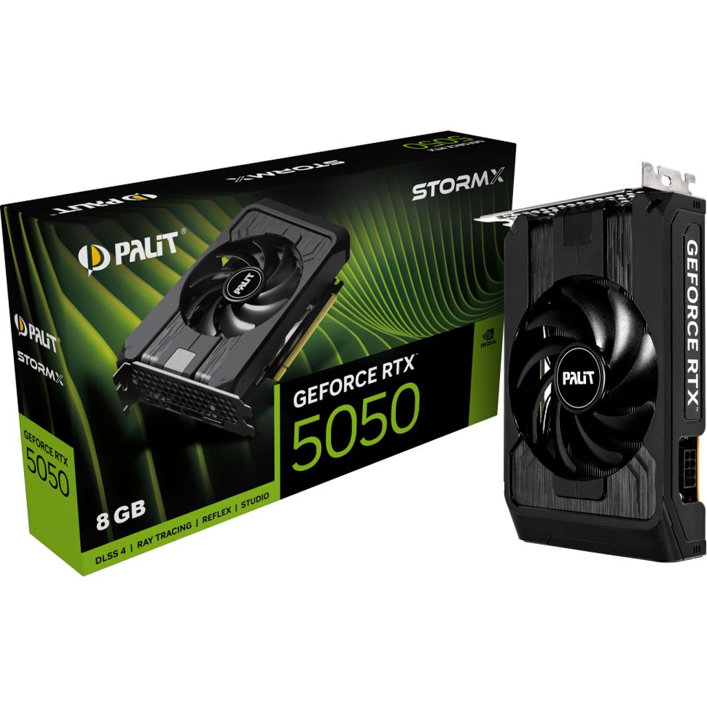 

Видеокарта Palit GeForce RTX 5050 StormX 8GB (NE65050019P1-GB2070F) UA