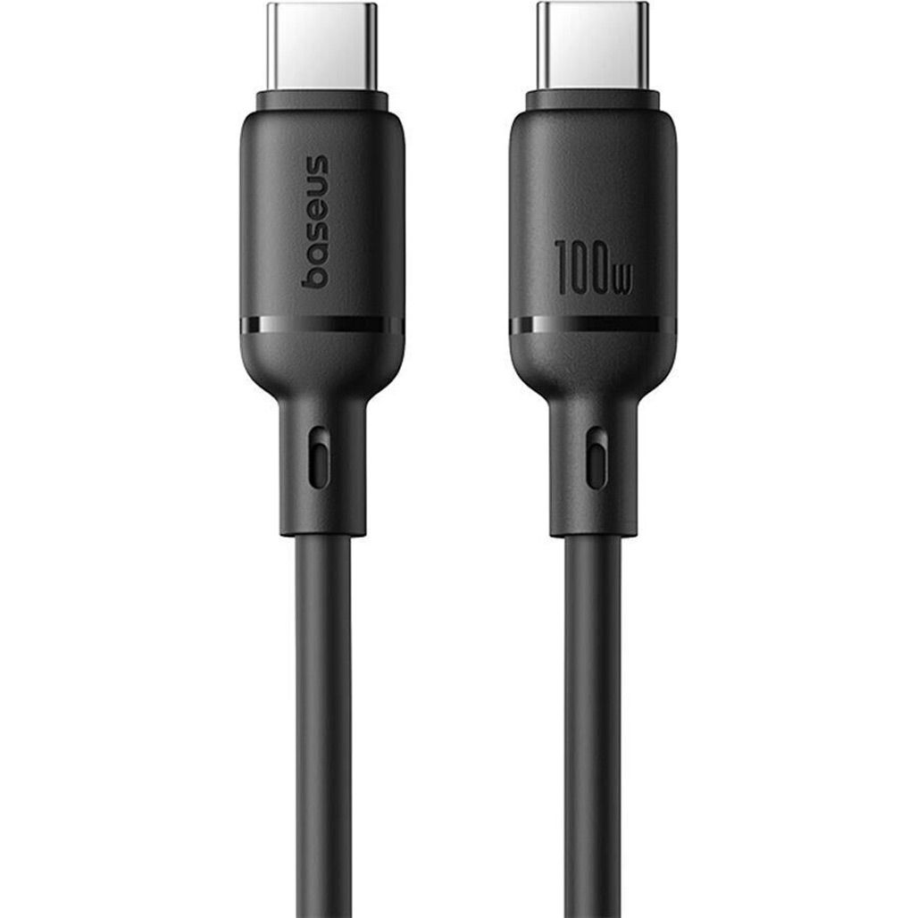 

Кабель Baseus Silky Series Type-C to Type-C 100W 1m Black (P10377704113-00)