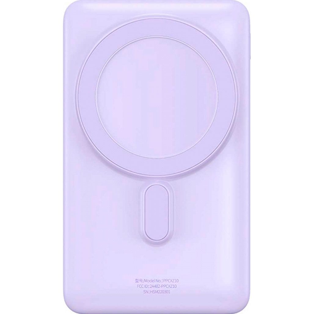 

Зовнішній акумулятор Baseus Magnetic Bracket 20W 10000mAh Purple (PPCX080005)