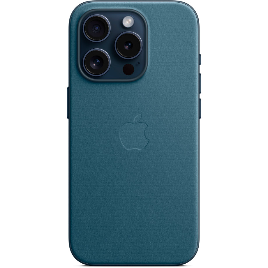 Чохол Apple FineWoven Case with MagSafe для iPhone 15 Pro Pacific Blue AAA