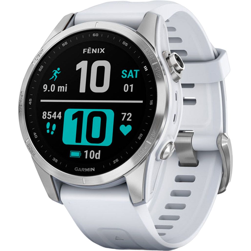 

Смарт-часы Garmin Fenix 7S Standard Edition Silver with Whitestone Band (010-02539-02/03) [86798]