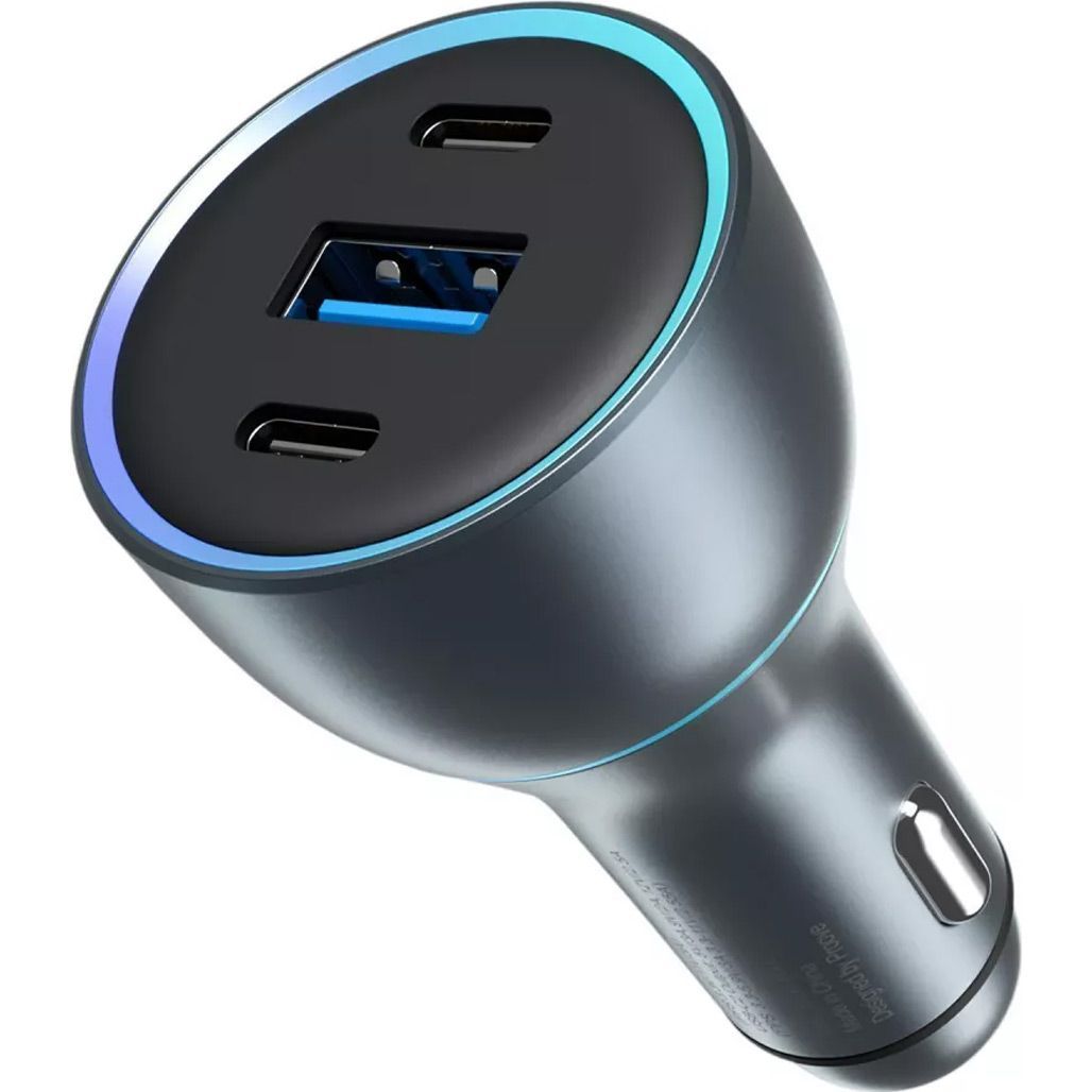 Автомобильное зарядное устройство Proove Super Charge 130W 2хType-C + USB-A (ACSC13120004) Metal Gray