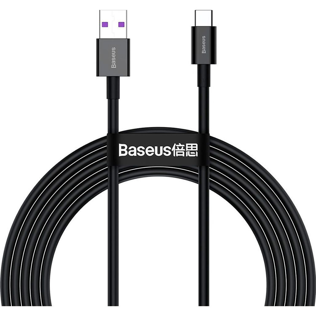 

Кабель Baseus Superior Series Fast Charging USB-А to USB-С 2m Black (CATYS-A01)