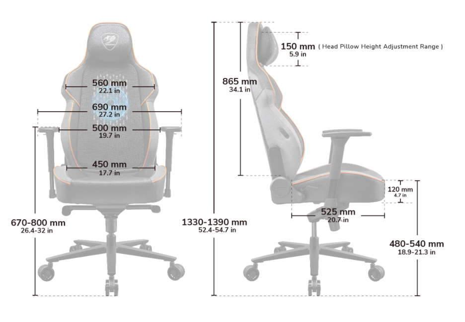 Геймерське крісло Cougar NxSys Aero Black