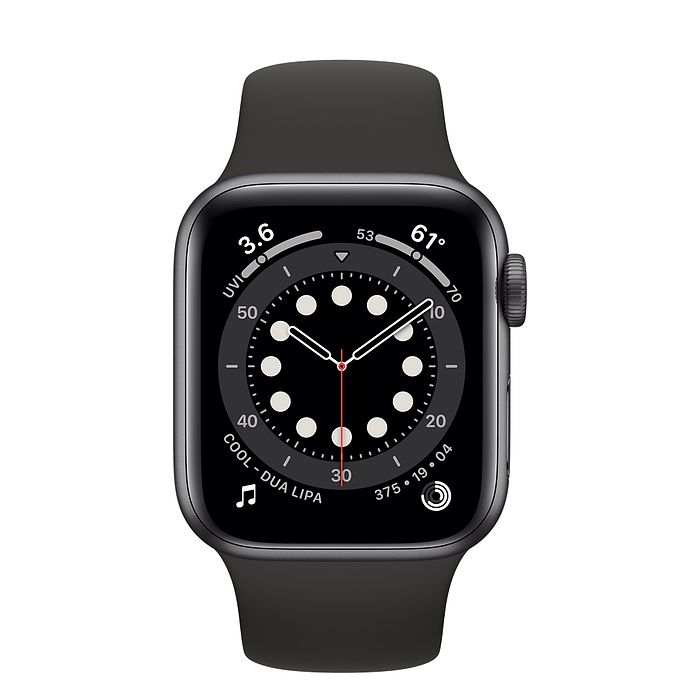 Смарт-часы Apple Watch Series 6 GPS 40mm Space Gray Aluminum Case w. Black Sport B. (MG133) [50377] 