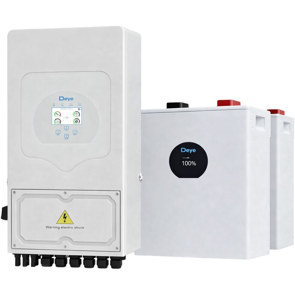 

Система хранения энергии Deye SUN-6K-SG05LP1-EU 6kW + 2 АКБ SE-F12-C 23.6kWh (51.2V/230Ah/11800Wh)