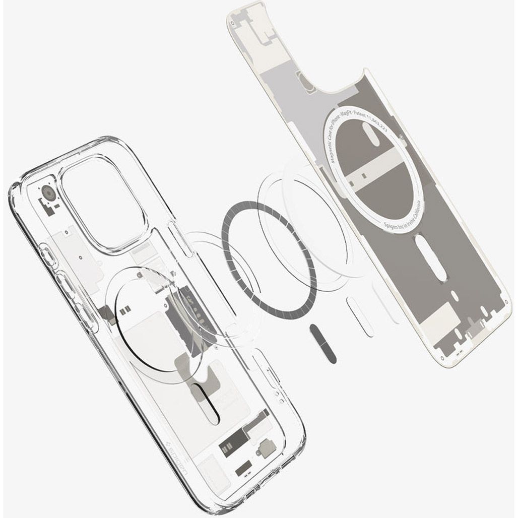 Чохол Spigen Ultra Hybrid with MagSafe для Apple iPhone 16 Pro Zero One Natural Titanium (ACS08137)