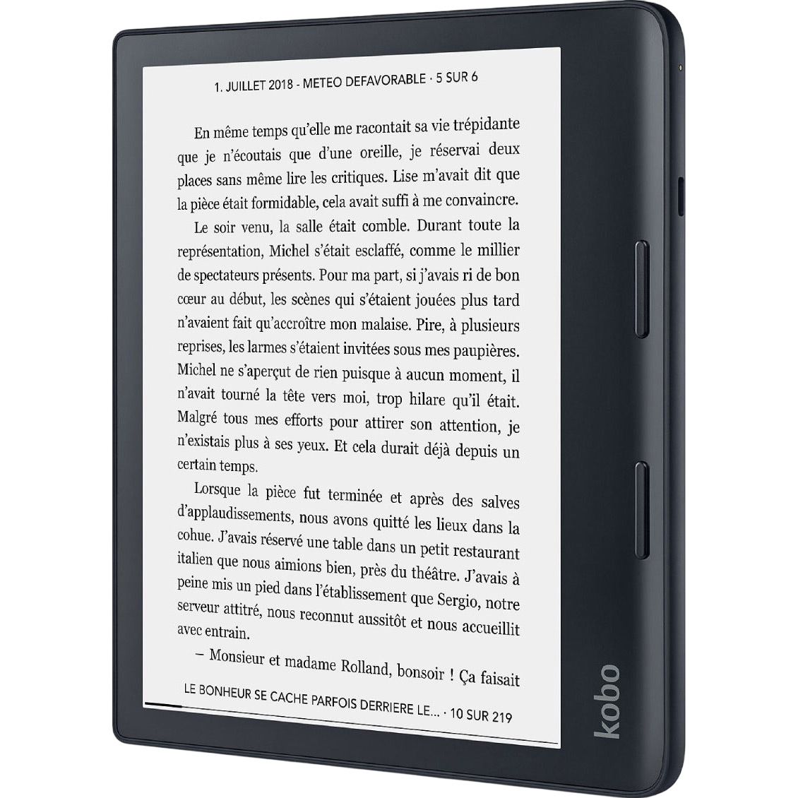 Електронна книга Kobo Sage Black (N778-KU-BK-K-EP)