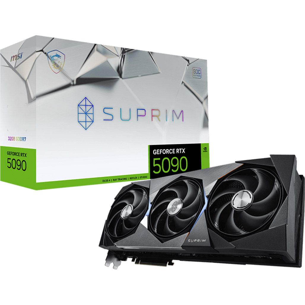 

Відеокарта MSI GeForce RTX 5090 32G SUPRIM SOC (G5090-32SPS) EU