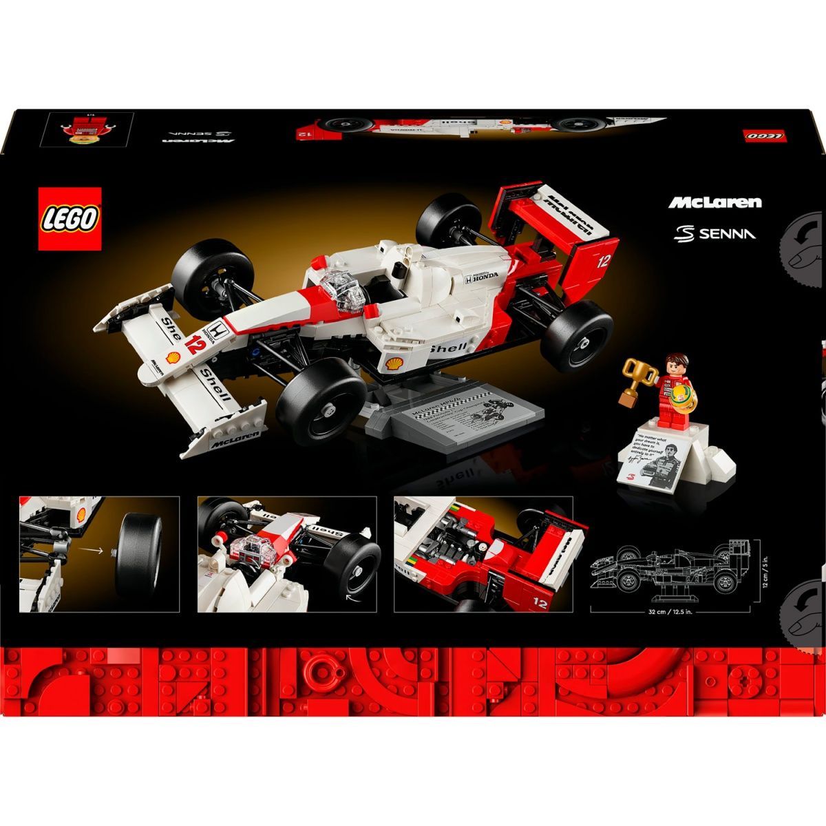 Конструктор LEGO Icons McLaren MP4/4 и Айртон Сенна (10330)