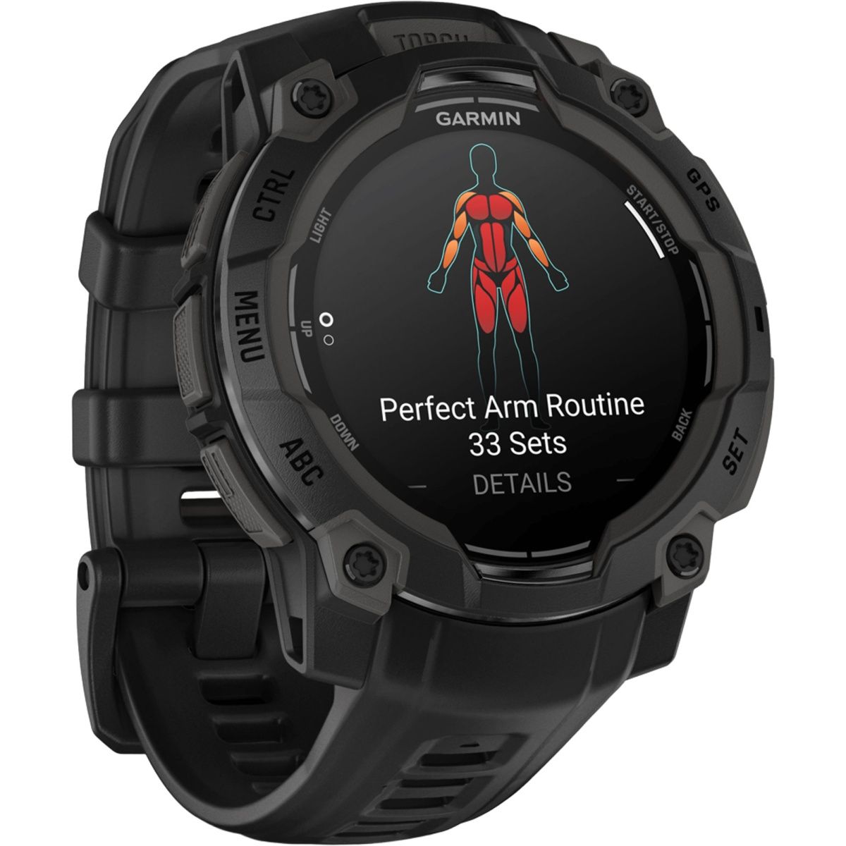 Смарт-годинник Garmin Instinct 3 AMOLED 45mm Black with Black Band (010-02936-00)