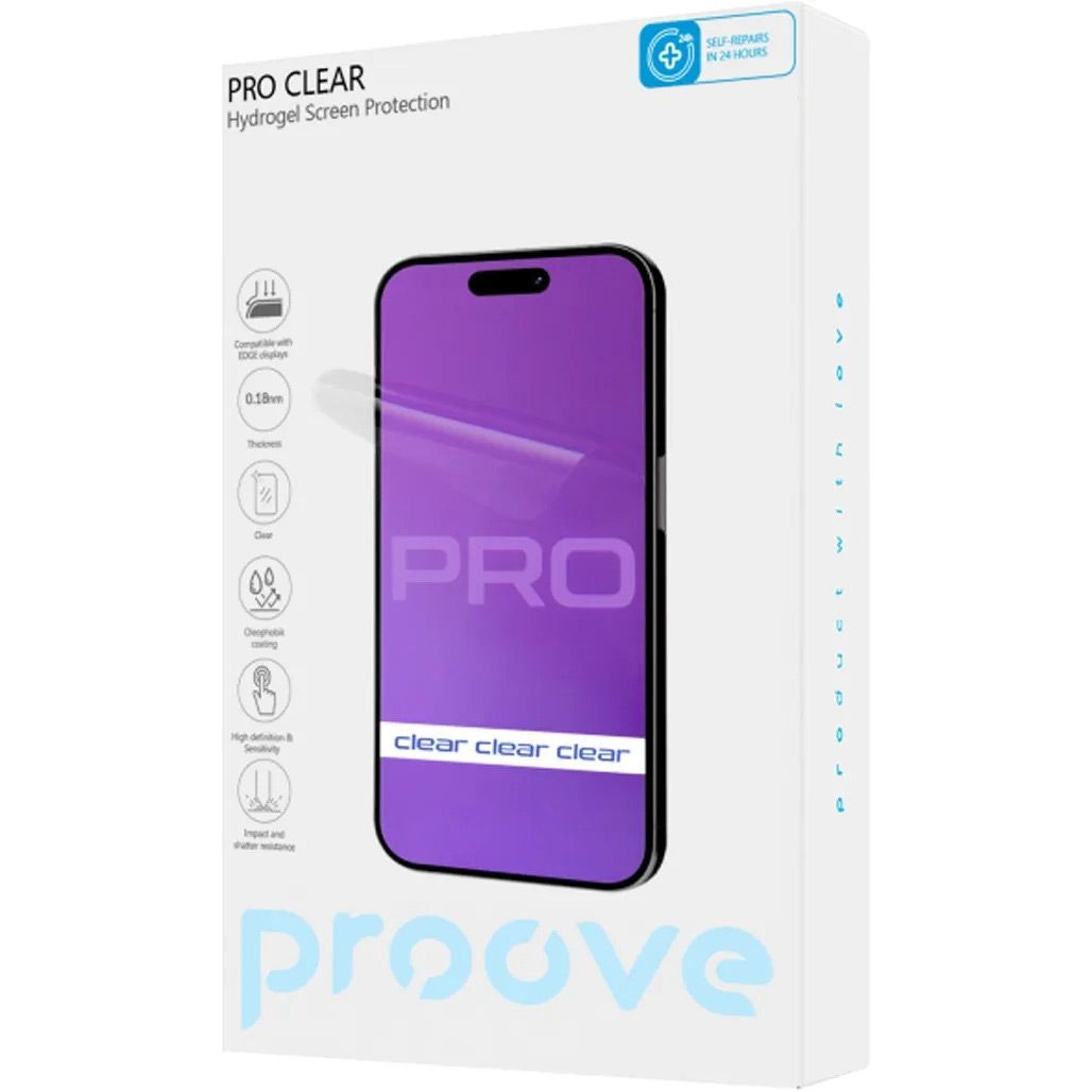 

Гидрогелевая защитная пленка Proove Hydrogel Screen Protective PRO Size S Clear (GGPR11801150)