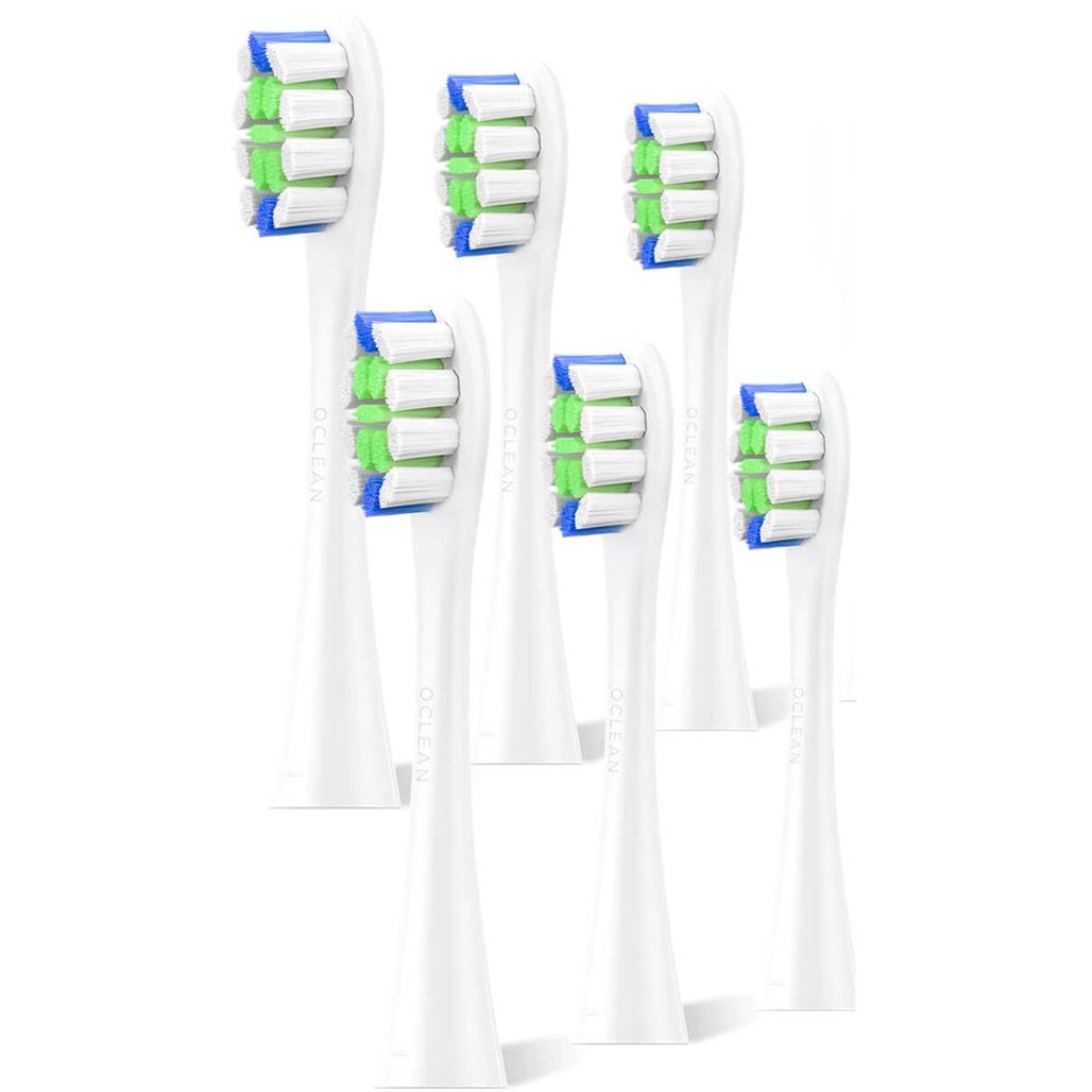 

Насадка для зубної щітки Oclean P1C1 W06 Plaque Control Toothbrush Head White 6шт (6970810552225)