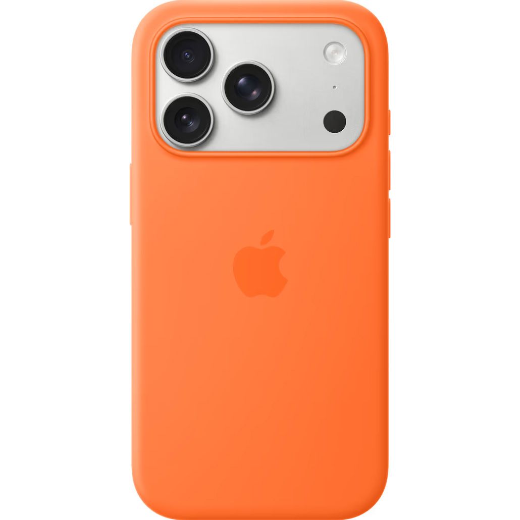 

Чохол Silicone Case with Button, Animation, MagSafe для Apple iPhone 17 Pro Orange ААА