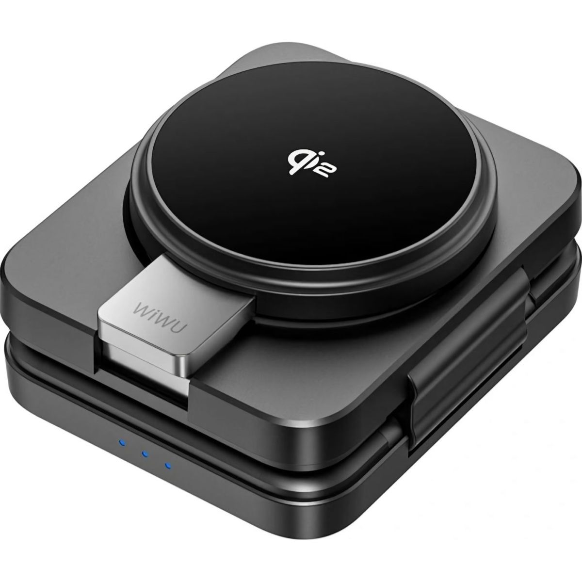 Бездротовий зарядний пристрій WiWU Wi-W028 3in1 Wireless Charger with MagSafe Black