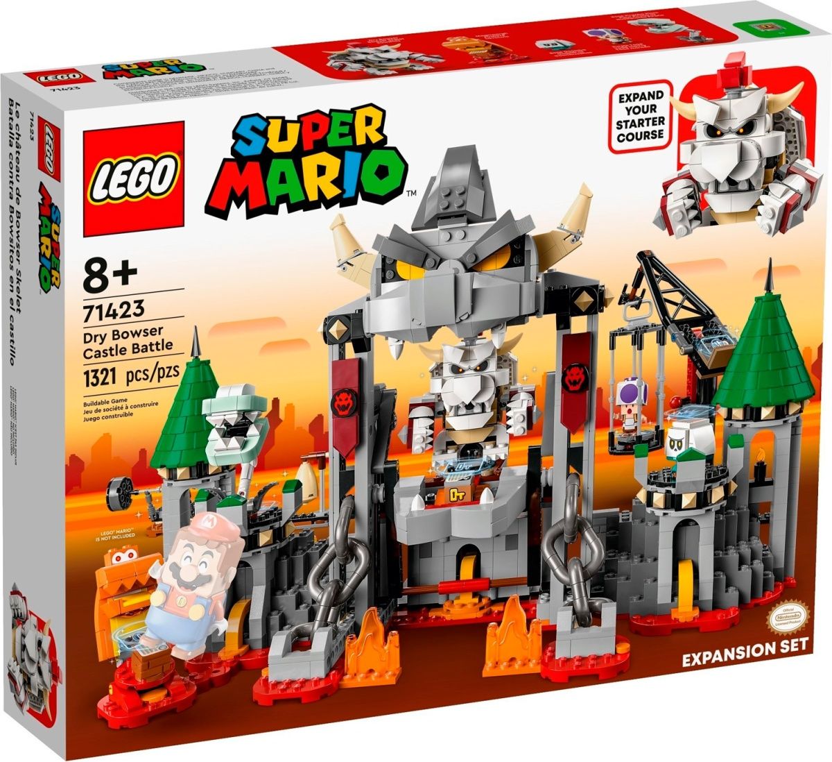 Конструктор LEGO Super Mario Битва в замку Драй Боузера. Додатковий набір (71423)