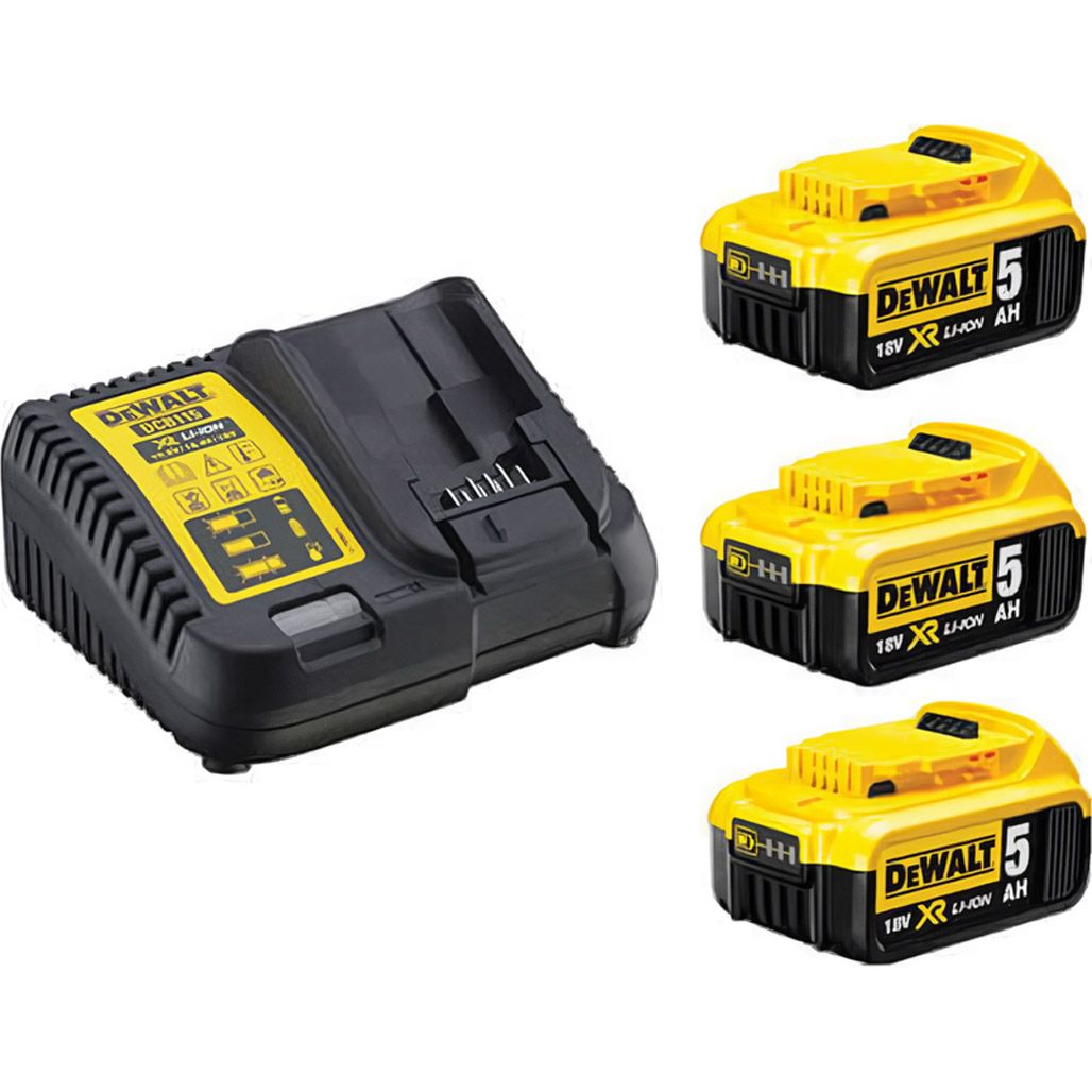 

Акумулятори до електроінструменту + зарядний пристрій DeWalt DCB115P3-QW